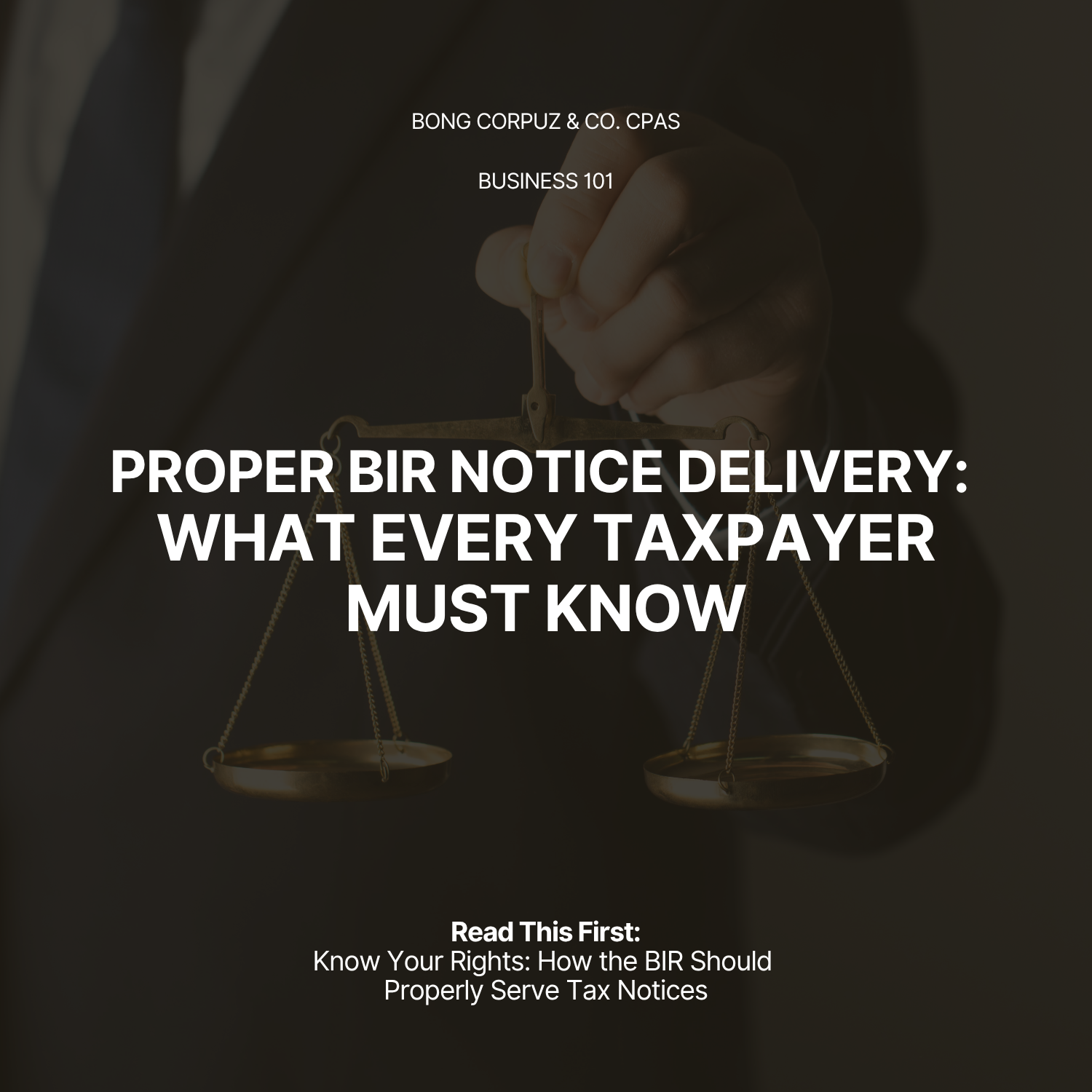 Know Your Rights: How the BIR Should Properly Serve Tax Notices